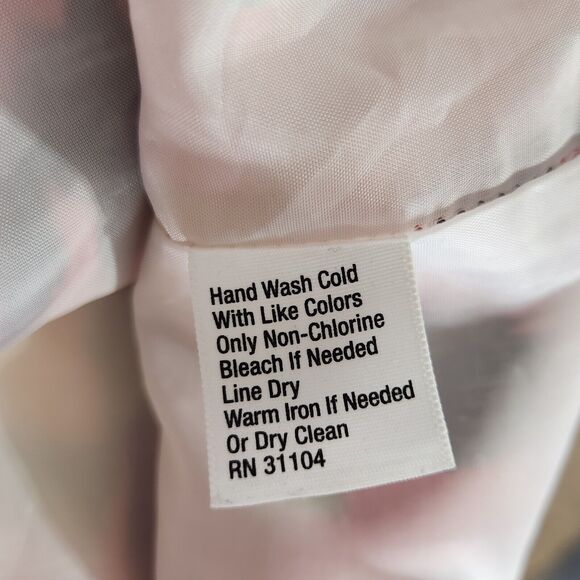 Kim Rogers Womens Dress 12 100% Linen Watercolor Floral Sleeveless Knee Length - Picture 5 of 6